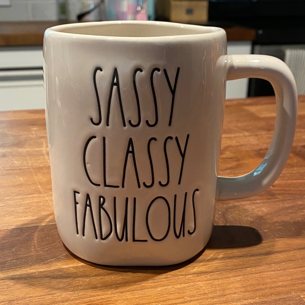 🚫SOLD🚫 Rae Dunn Cream Sassy Classy Fabulous Mug
